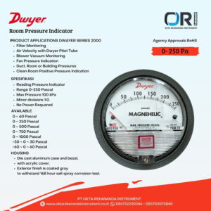 Magnehelic Dwyer Pressure Gauge 0 - 250 Pa