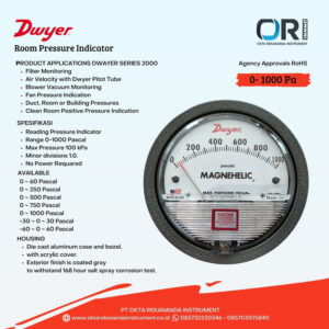 Magnehelic Dwyer Pressure Gauge 0 - 1000