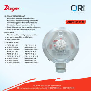 Dwayer Adjustable Differential Pressure Switch ADPS 05-2-N
